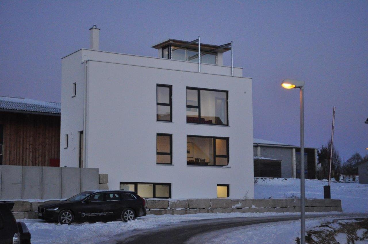 Designerhaus Mit Dachterrasse Villa Nittendorf Exterior foto